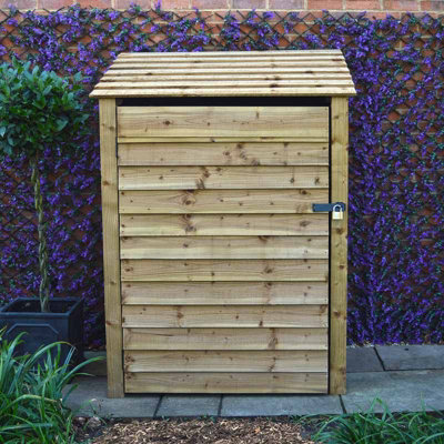 Greetham 6ft Tool Store - L80 x W123 x H181 cm - Rustic Brown - 6