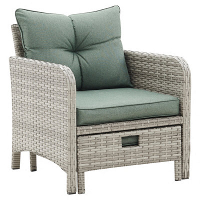 Rattan discount armchair set