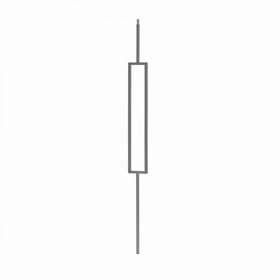 Grey 12mm Square Rectangular Staircase Spindle