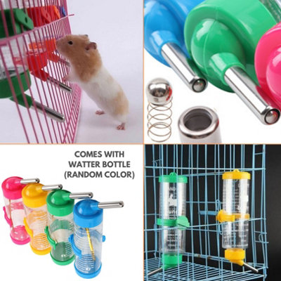 2 Layers Hamster Cage With Tubes Mouse Cage With Accessories Water Bottle Food Dish Transparent Hamster Habitat Exercise Wheel Hamster Guinea Pig Gerbil 10 9 X
