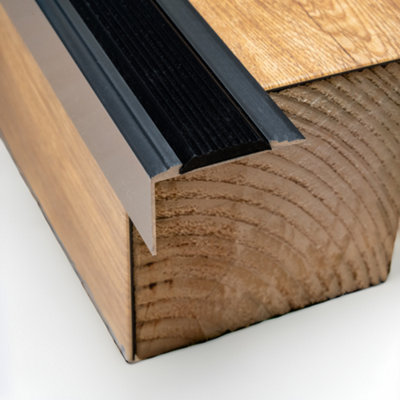 Grey 3ft Stair Nosing Trim V1 Anti-Slip Edging Strip