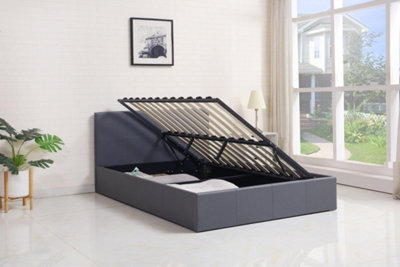 Single ottoman bed frame deals side lift