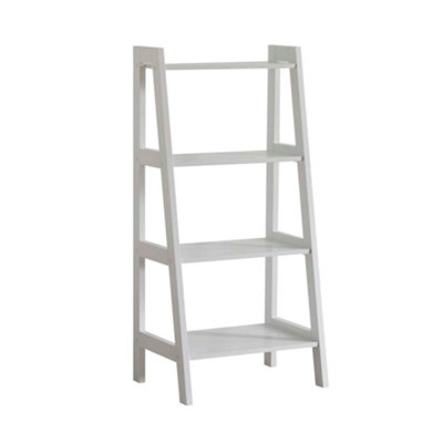 Grey 4-Tier Tapered Shelving Unit