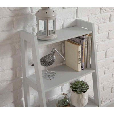 Grey 4-Tier Tapered Shelving Unit - 5