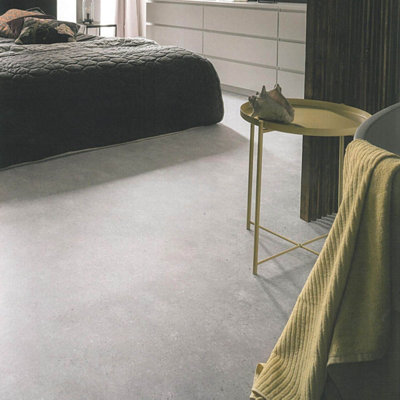 Grey 582 Contract Plain Anti Slip Commercial Vinyl Sheet Flooring For Office Shop-2m(6'6") X 2m(6'6")-4m² - 3