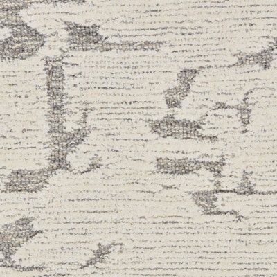 Grey Abstract Handmade Luxurious Modern Wool Rug Easy to Clean Rug for Living Room and Bedroom-259cm X 351cm