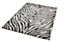 Grey Abstract Modern Easy to Clean Animal Rug For Dining Room -200cm X 290cm
