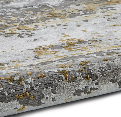 Grey Abstract Rug, Anti-Shed Rug, Stain-Resistant Rug, Modern Grey Abstract Luxurious Rug for DiningRoom-160cm X 220cm