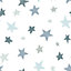 Grey and Blue Stars Ceiling Lampshade, 30cm x 21cm