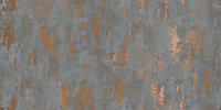 Grey and Copper Industrial Texture effect Wallpaper