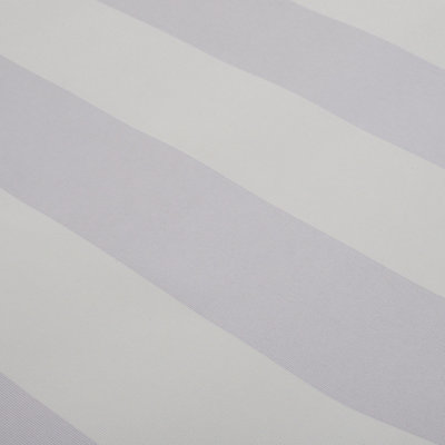 Grey and White Straight Striped  PVC Wallpaper Roll 5m²