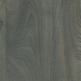 Grey Anti-Slip Wood Effect Vinyl Flooring For LivingRoom DiningRoom Conservatory And Kitchen Use-1m X 3m (3m²)