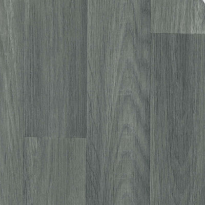 Grey Anti-Slip Wood Effect Vinyl Flooring For LivingRoom, Kitchen, 2.8mm Vinyl Sheet-4m(13'1") X 4m(13'1")-16m² Price Comparisons | Compare The Build