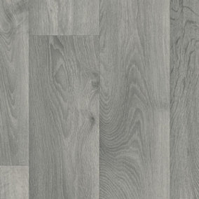 Grey B18820521 Contract Wood Effect Commercial Vinyl Sheet Flooring For Office Shop-1m(3'3") X 2m(6'6")-2m²