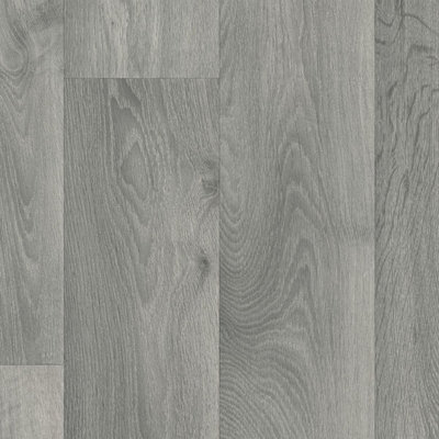 Grey B18820521 Contract Wood Effect Commercial Vinyl Sheet Flooring For Office Shop-2m(6'6") X 3m(9'9")-6m²