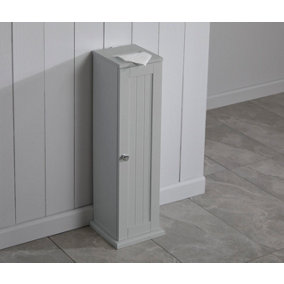 Grey Bathroom Toilet Roll Holder Storage