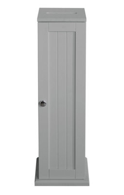 Grey Bathroom Toilet Roll Holder Storage