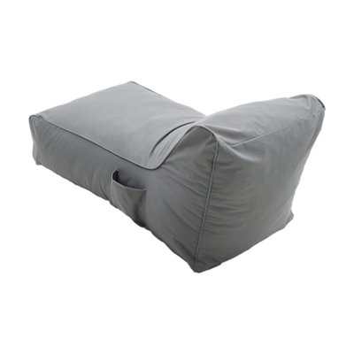 Grey Bean Bag Bed, Comfy Floor Lounger Adult Size 1300 mm