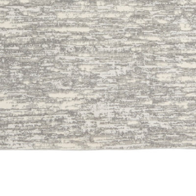 Grey Beige Abstract Modern Jute Backing Rug for Living Room Bedroom and Dining Room-244cm X 305cm