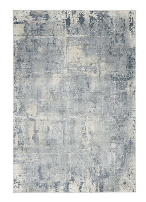 Grey Beige Rug, 10mm Thick Abstract Rug, Luxurious Modern Stain-Resistant Rug for Bedroom, & Dining Room-120cm X 180cm