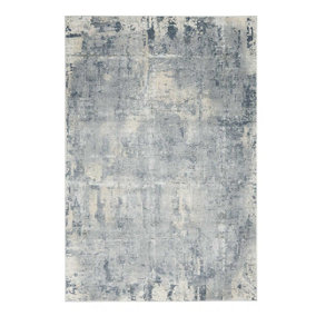 Grey Beige Rug, 10mm Thick Abstract Rug, Luxurious Modern Stain-Resistant Rug for Bedroom, & Dining Room-120cm X 180cm