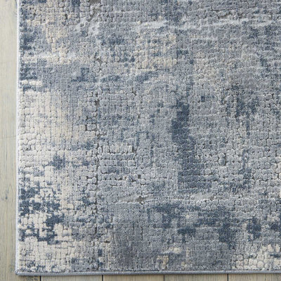 Grey Beige Rug, 10mm Thick Abstract Rug, Luxurious Modern Stain-Resistant Rug for Bedroom, & Dining Room-282cm X 389cm