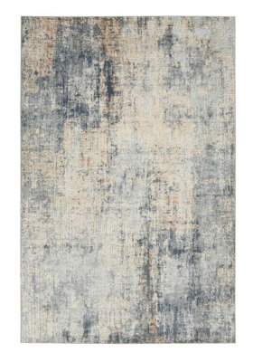 Grey Beige Rug, 10mm Thick Abstract Stain-Resistant Rug, Luxurious Modern Rug for Bedroom, & Dining Room-282cm X 389cm