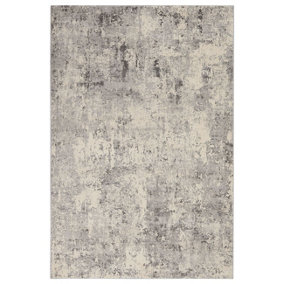 Grey Beige Rug, 10mm Thickness Luxurious Rug, Stain-Resistant Abstract Rug for Living Room, & Dining Room-120cm X 180cm