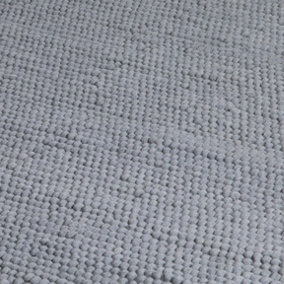 Grey Bubble Large Wool Rug 160 x 230cm