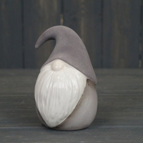 Grey Ceramic Gonk Figurine (10cm)
