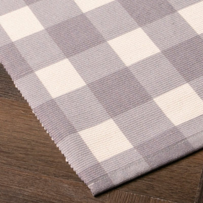 Grey Check Pattern Bottom Layer Mat