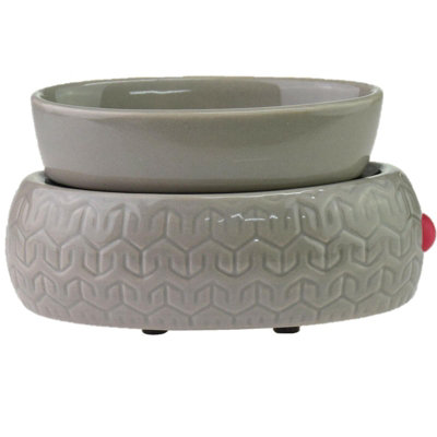 Ceramic Wax Melt / Oil Burner, Handmade and Available in Grey, Black or  White Medium Rounded Wax Warmer -  Israel