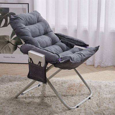 Gray suede chair hotsell