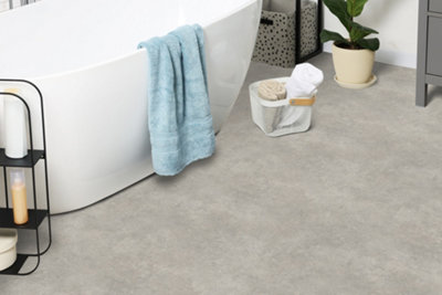 Grey Concrete Effect Vinyl (8m x 4m) - 4