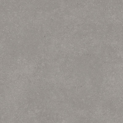 Grey Concrete Effect Vinyl Flooring For LivingRoom, Kitchen, 2.4mm Thick Cushion Backed Vinyl Sheet-7m(23') X 2m(6'6")-14m²