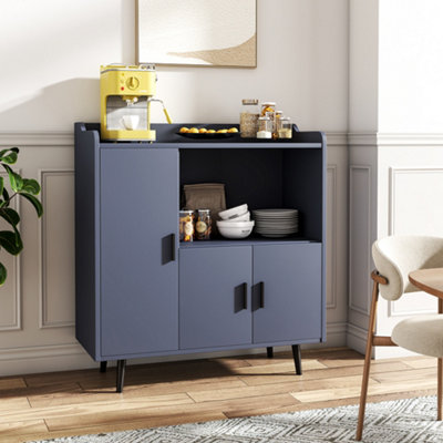 Grey Contemporary Home Sideboard Cabinet Sideboard Buffet Console Table ...