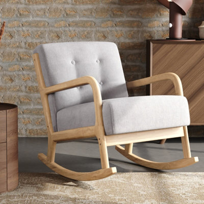 Modern wood best sale rocking chair