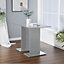 Grey Contemporary Rectangular Wooden Office Table End Bedside Table