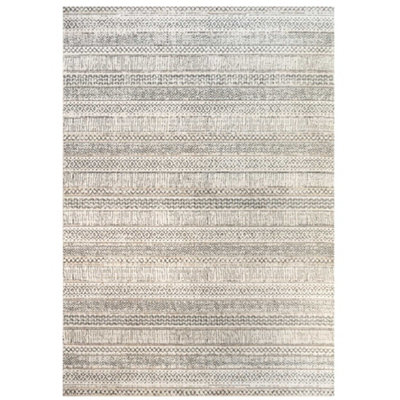 Grey Cream Moroccan Berber Aztec Tribal Living Area Rug 160x230cm