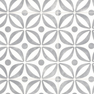 Grey Designer Effect Anti Slip Vinyl Sheet Flooring For Kitchen Bathroom Living Room-1m(3'3") X 3m(9'9")-3m² - 4