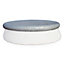 Grey Diam.330cm protective cover for Diam.300cm round above ground pool cover for Agate swimming pool