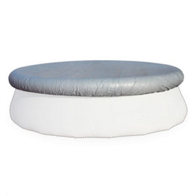 Grey Diam.330cm protective cover for Diam.300cm round above ground pool cover for Agate swimming pool