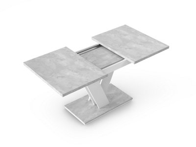 Grey Dining Table Elegant Kitchen Table Small Extending Modern 6 8 Seater  Masy