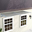 Grey Door Canopy Awning Outdoor Rain Shelter for Window,Porch and Door W 190 cm x D 90 cm x H 28 cm
