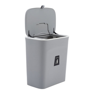 Hanging Trash Can For Kitchen Cabinet Door - Under Sink Garbage Bin, Space Saver (Random Color)