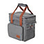 Grey Double Deck Leakproof Insulated Tote Lunch Bag