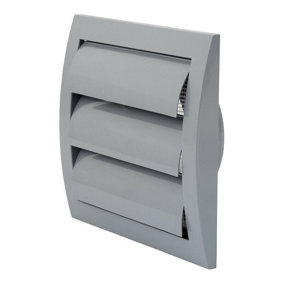 Grey Duct Gravity Flaps 150mm x 150mm / 100mm Vent Cover