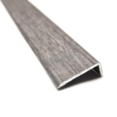 Grey Effect Self-Adhesive Aluminium End Border Floor Threshold 900mm ...