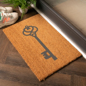 Grey Elegantly Simple Key Doormat