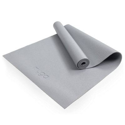 Grey Entry-Level Yoga Mat for Beginner Workouts
